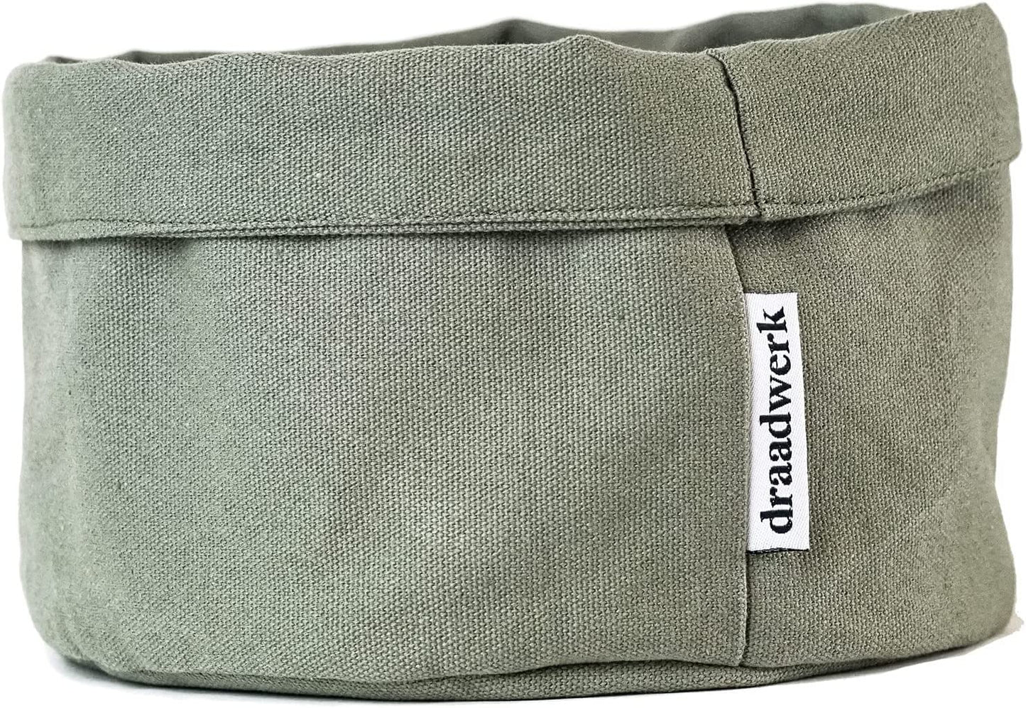 Brotkorb Stoff | Brötchenkorb | Aufbewahrungskorb Grün/Khaki