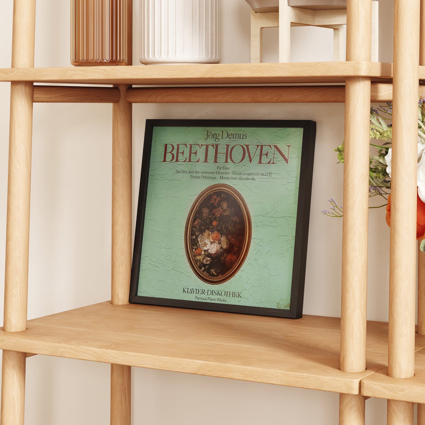 Vinyl Record Frame Wall | Wooden record frame | Vinyl frame black