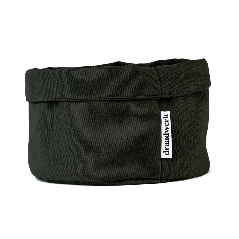 Brotkorb Stoff | Brötchenkorb | Aufbewahrungskorb Schwarz