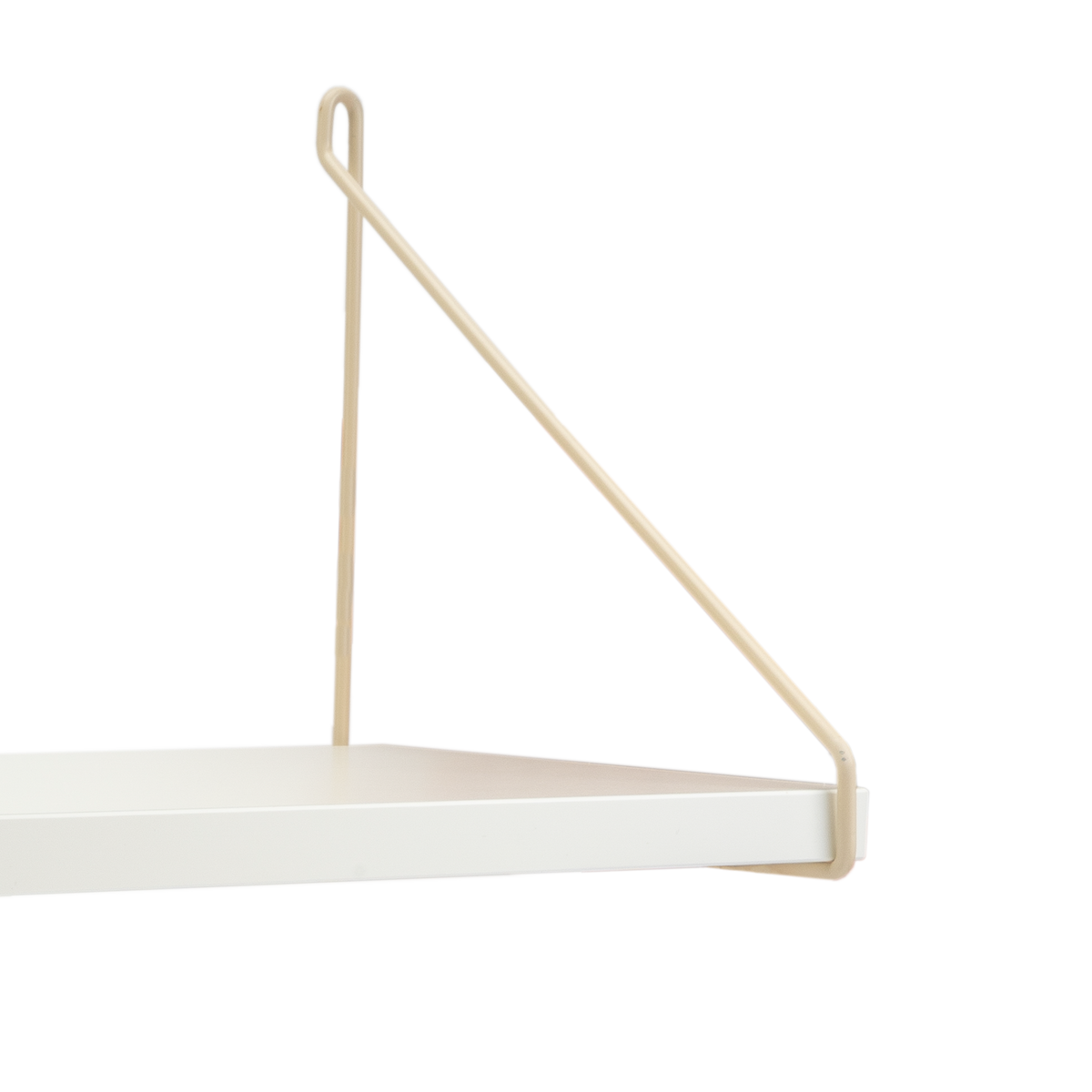 Regalhalterungen | 2er Set Regalträger Draht Creme