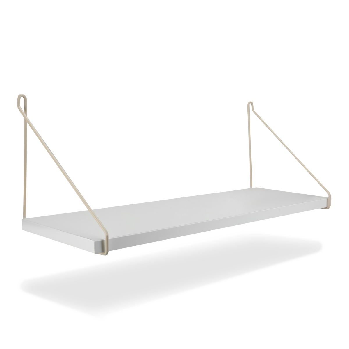 Regalhalterungen | 2er Set Regalträger Draht Creme