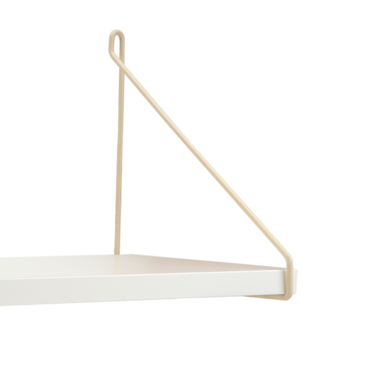 Regalhalterungen | 2er Set Regalträger Draht Creme