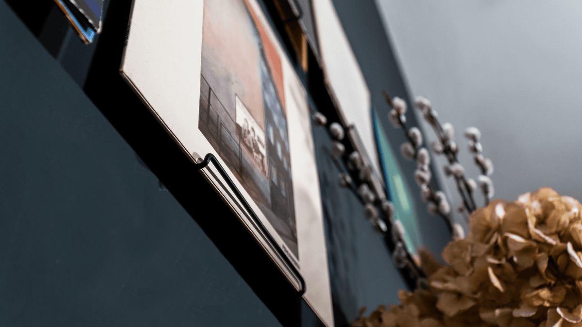 Schallplatten Wandhalterung | 6er Set Metall Schwarz