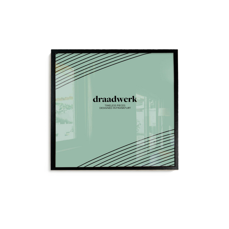 Schallplatten Rahmen Wand 3er-Set | Schallplattenrahmen aus Holz | Vinyl Rahmen Schwarz